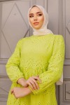 Dantelli Elbise Yeşil 1073 Dantelli Elbise Yeşil 1073