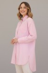  Çizgili Gömlek Pembe 12021