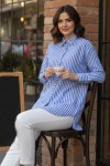  Çizgili Gömlek Lacivert 12024