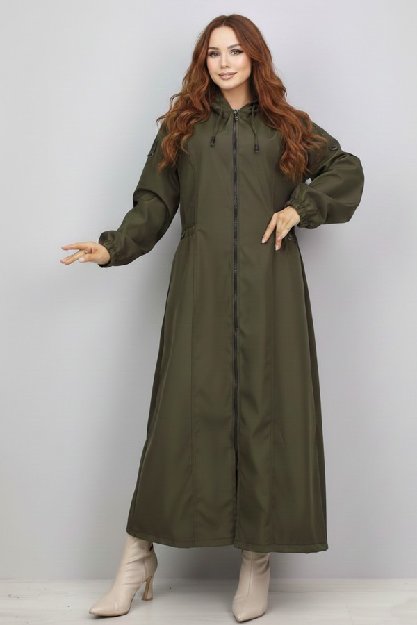Mevsimlik Trençkot Haki 1305
