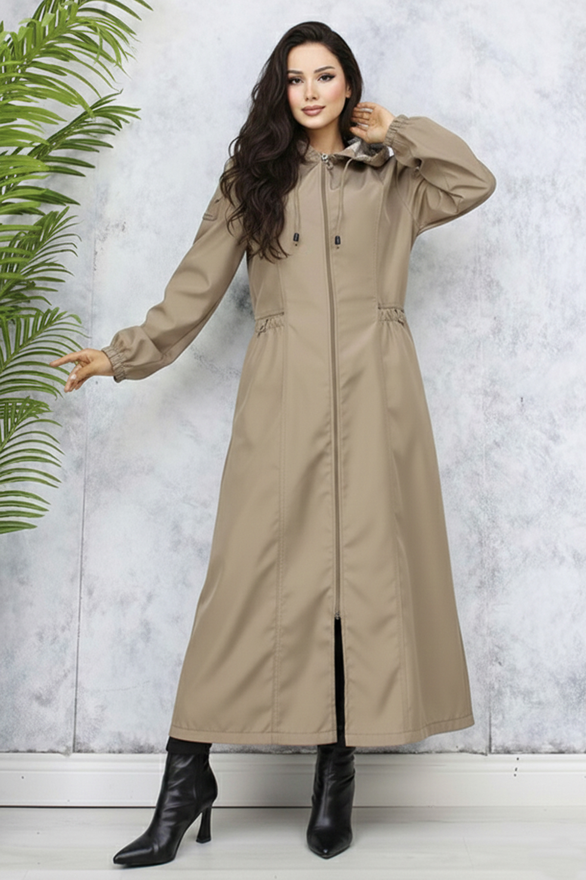 Mevsimlik Trençkot Vizon 1305