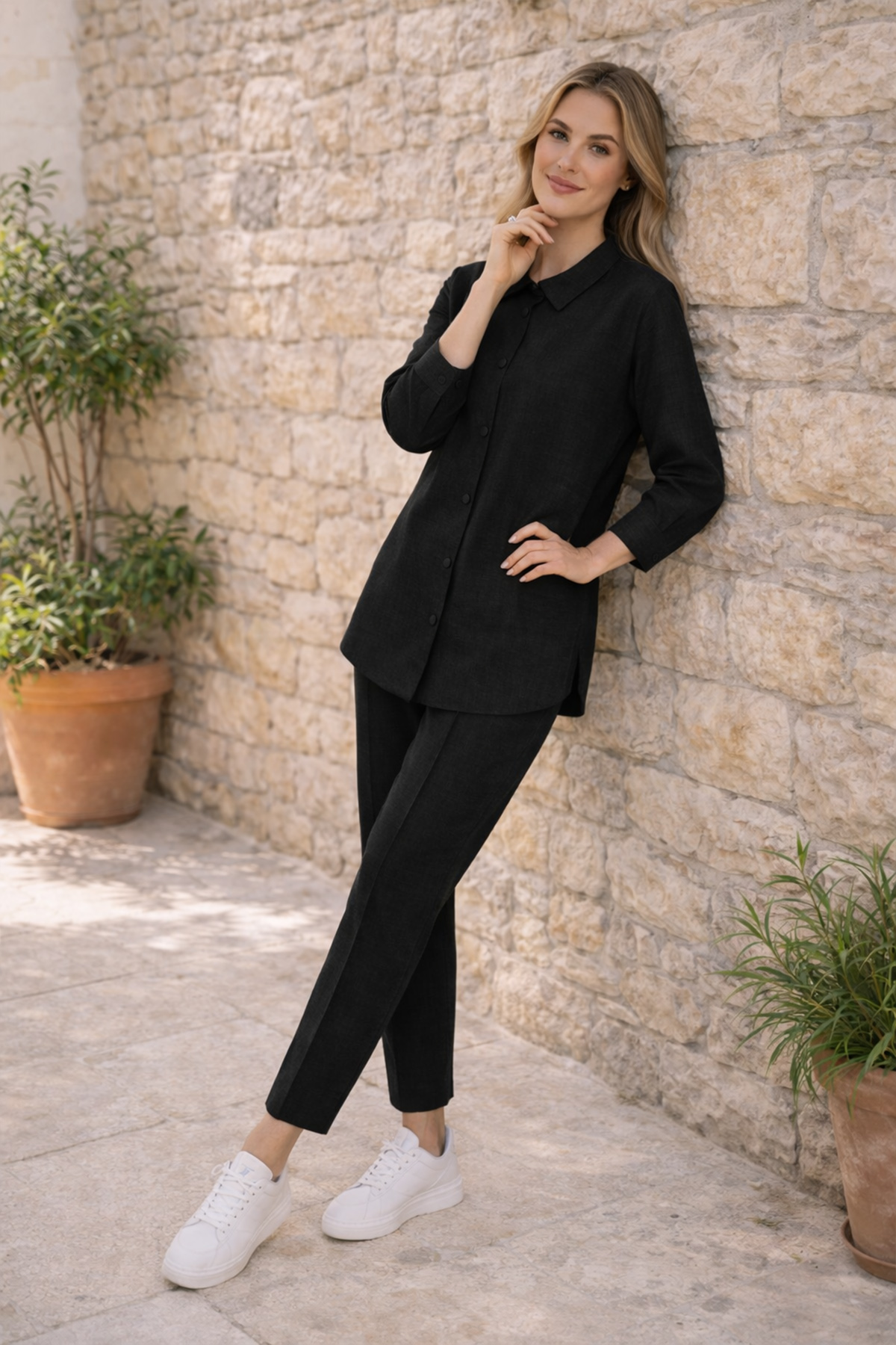  İkili Takım Siyah 2055