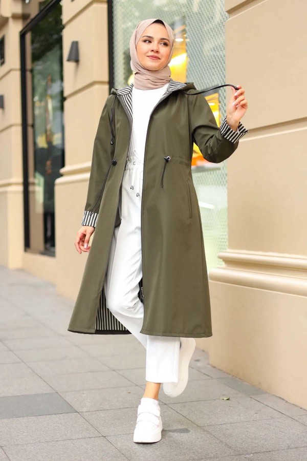 Mevsimlik Trençkot Haki 2060 Mevsimlik Trençkot Haki 2060