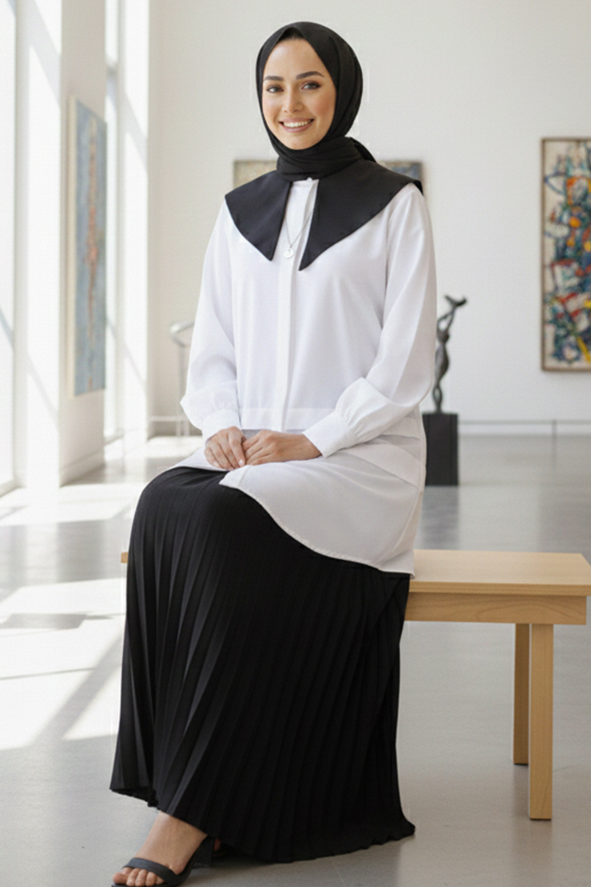  Sivri Yakalı Gömlek Beyaz 2068