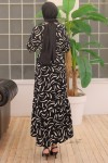 Desenli Elbise Siyah 2341 Desenli Elbise Siyah 2341