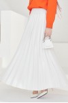 Beli Lastikli Piliseli Etek Ekru 4538 Beli Lastikli Piliseli Etek Ekru 4538