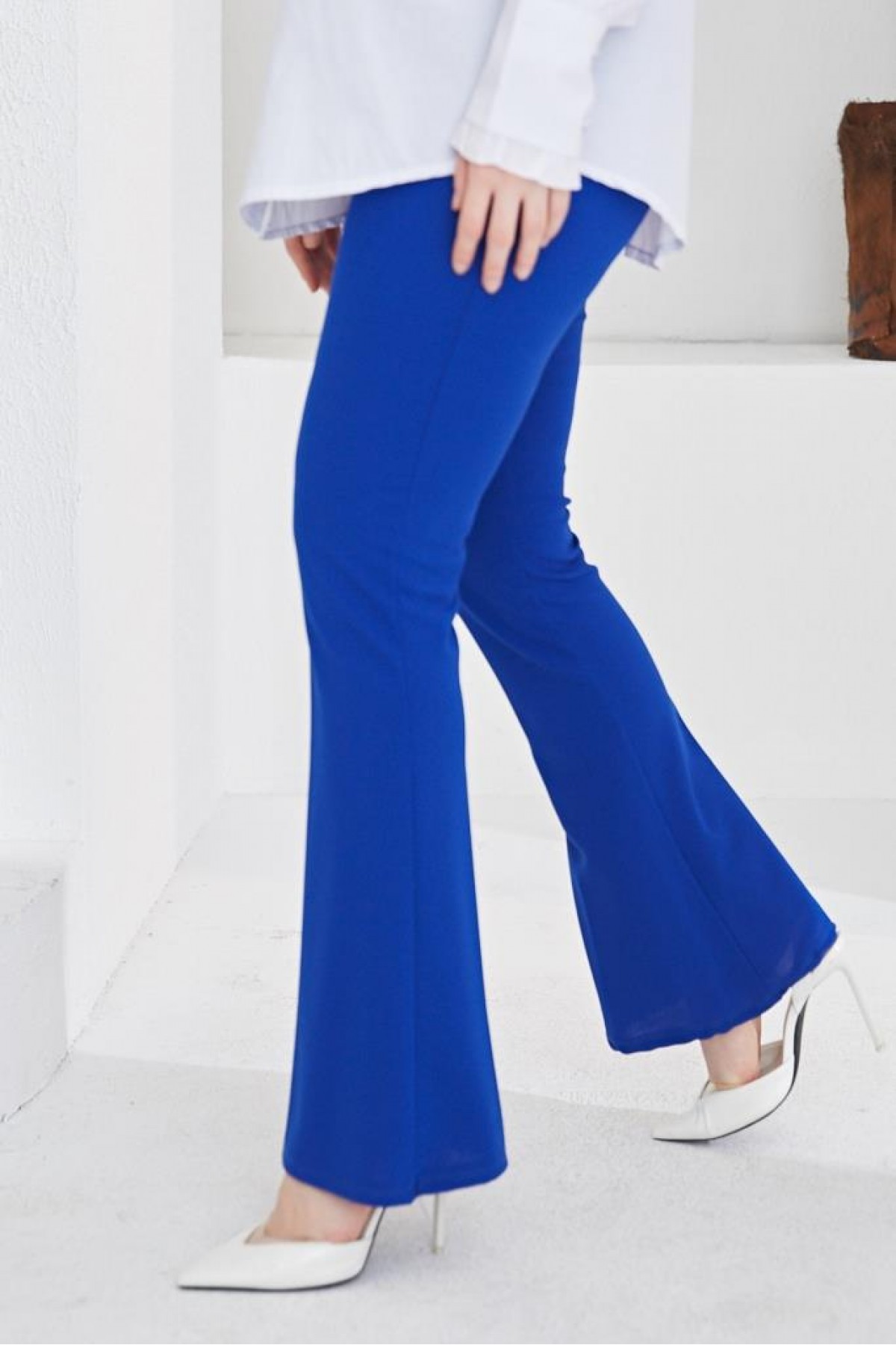 İspanyol Paça Kumaş Pantolon Saks 206 İspanyol Paça Kumaş Pantolon Saks 206