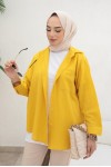 Kendinden Desenli Tesettür Gömlek Hardal 61505 Kendinden Desenli Tesettür Gömlek Hardal 61505