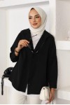 Klasik Tesettür Gömlek Siyah 3900 Klasik Tesettür Gömlek Siyah 3900