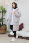 Oversize Şişme Mont Taş 2255 Oversize Şişme Mont Taş 2255