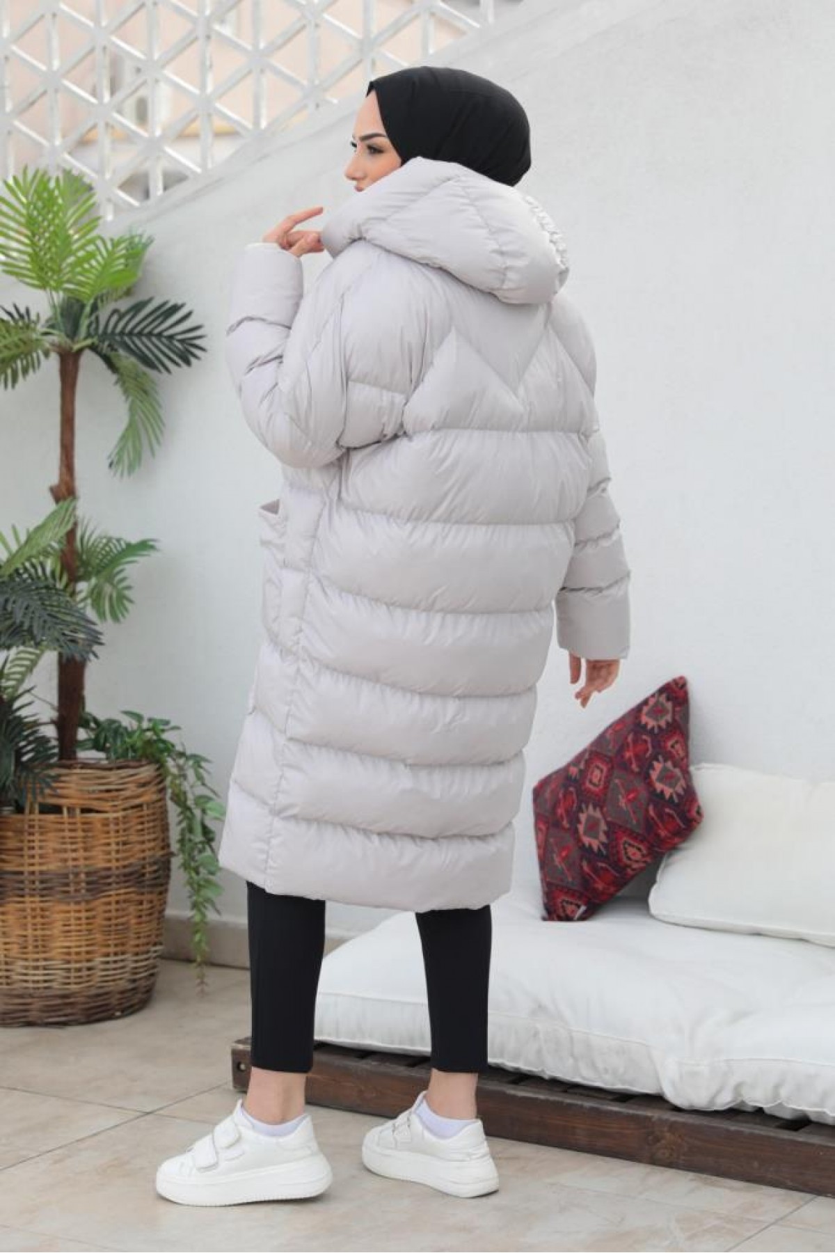 Oversize Şişme Mont Taş 2255 Oversize Şişme Mont Taş 2255