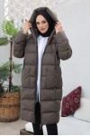Oversize Şişme Mont Koyu Haki 2255 Oversize Şişme Mont Koyu Haki 2255