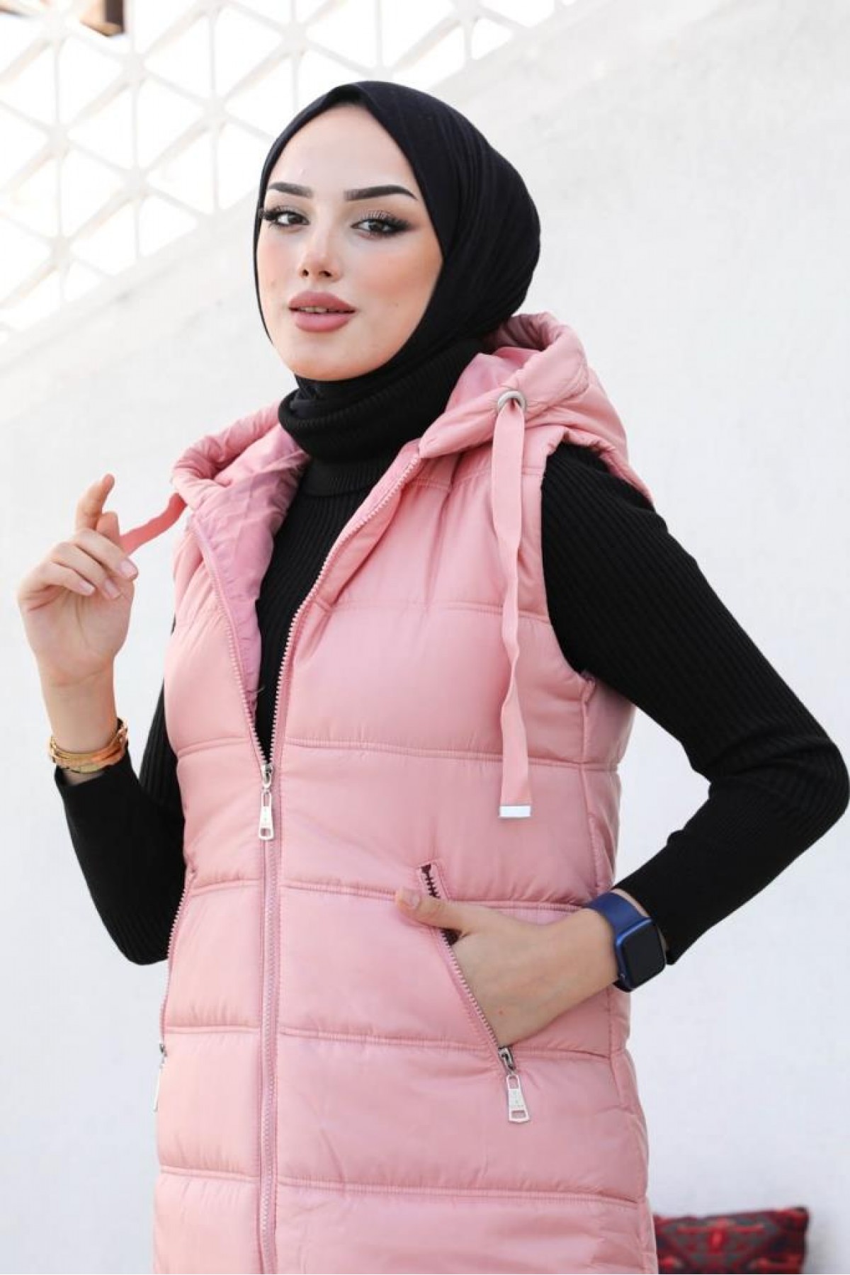 Dolumlu Şişme Yelek Pembe 5140 Dolumlu Şişme Yelek Pembe 5140