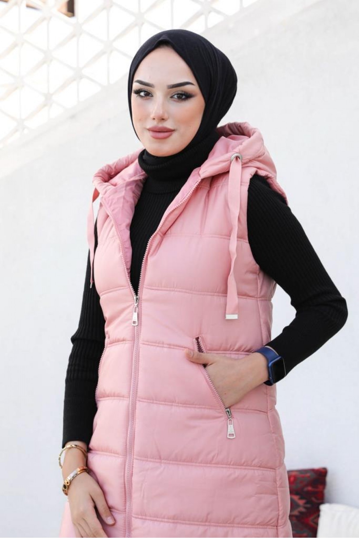Dolumlu Şişme Yelek Pembe 5140 Dolumlu Şişme Yelek Pembe 5140
