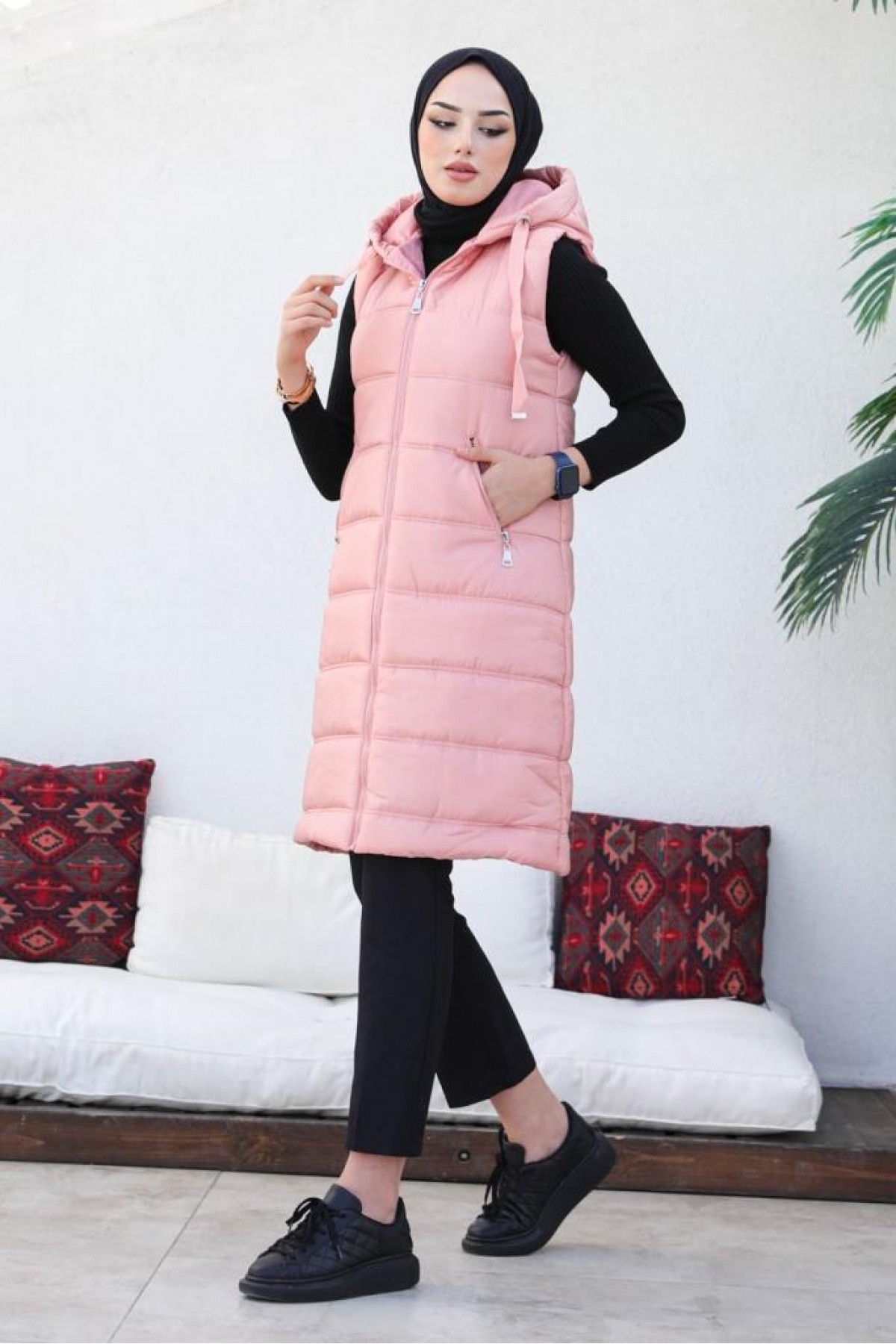 Dolumlu Şişme Yelek Pembe 5140 Dolumlu Şişme Yelek Pembe 5140