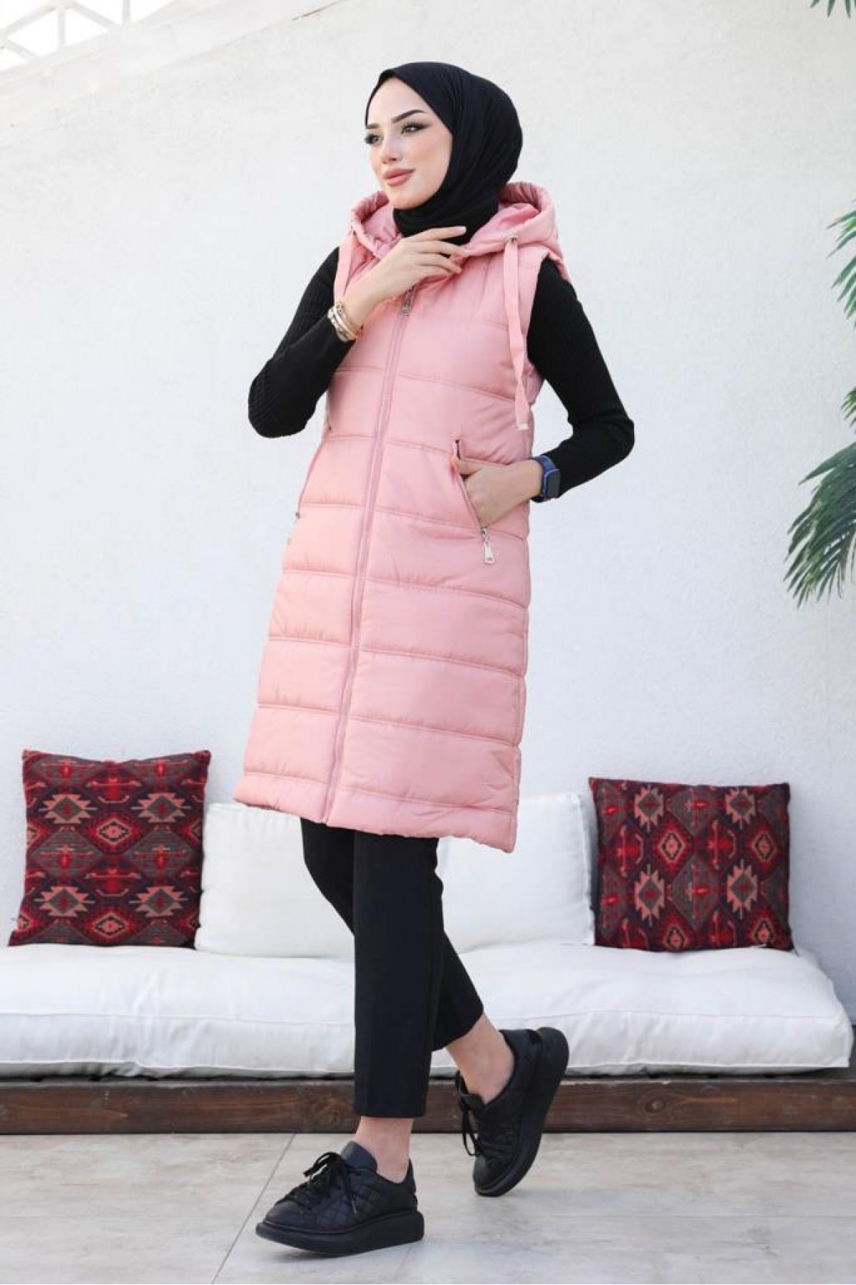 Dolumlu Şişme Yelek Pembe 5140 Dolumlu Şişme Yelek Pembe 5140