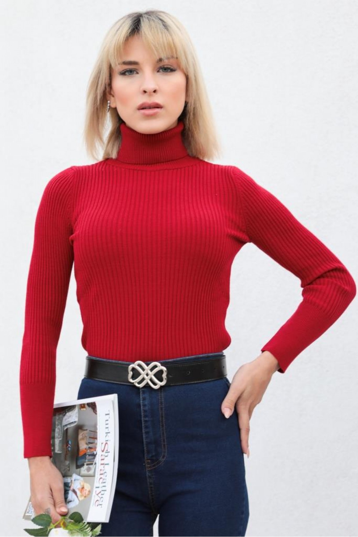 Balıkçı Yaka Triko Bordo 44500 Balıkçı Yaka Triko Bordo 44500