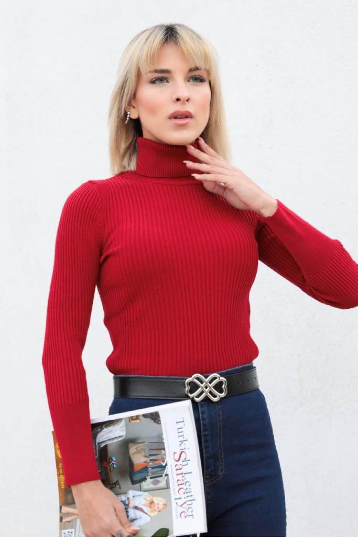 Balıkçı Yaka Triko Bordo 44500 Balıkçı Yaka Triko Bordo 44500