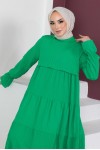 Tesettür Elbise Yeşil 61605 Tesettür Elbise Yeşil 61605