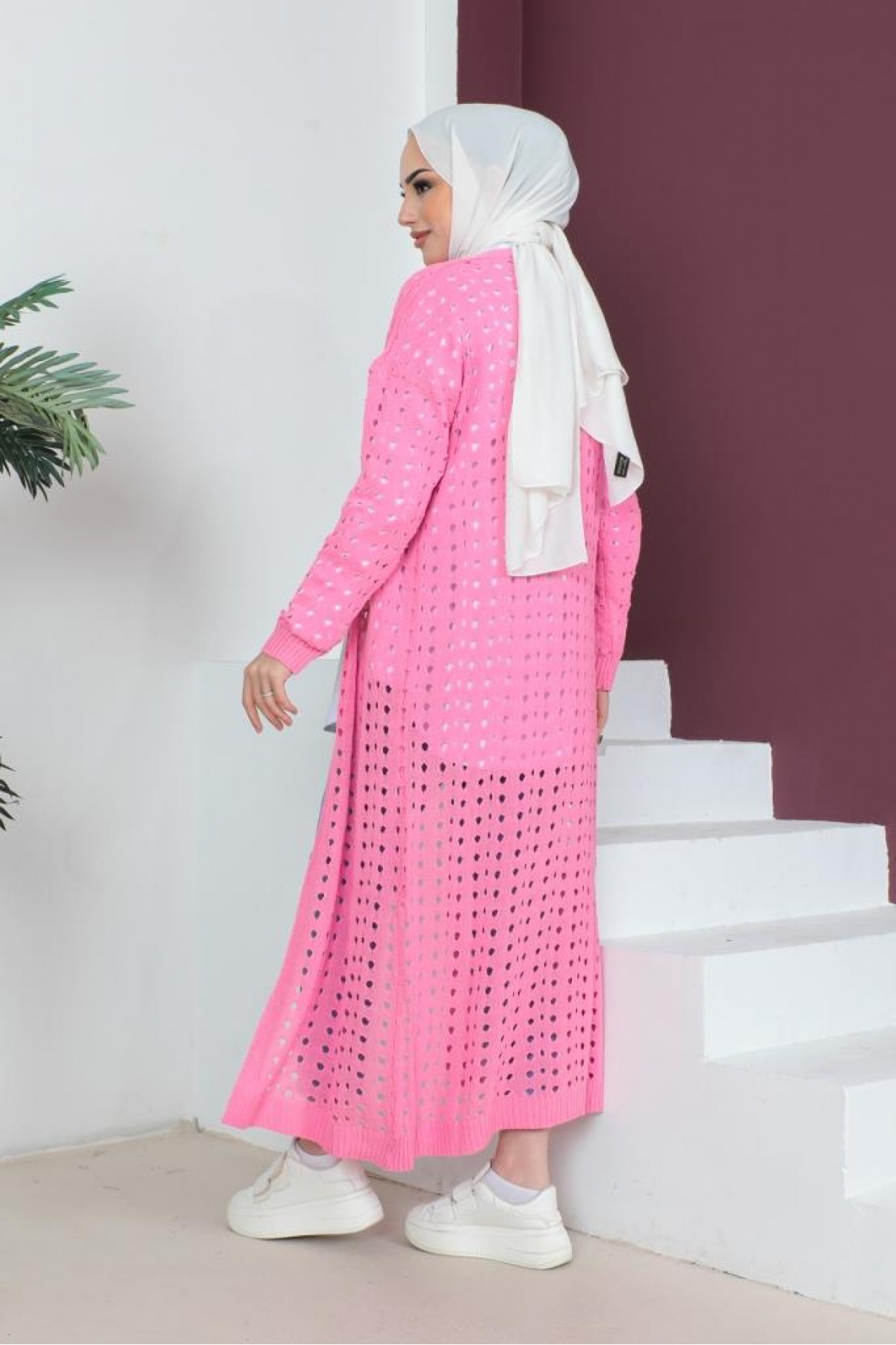 Mevsimlik Pamuk Hırka Pembe 2460 Mevsimlik Pamuk Hırka Pembe 2460