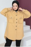 Körük Cep Detaylı Ceket Camel 23049 Körük Cep Detaylı Ceket Camel 23049