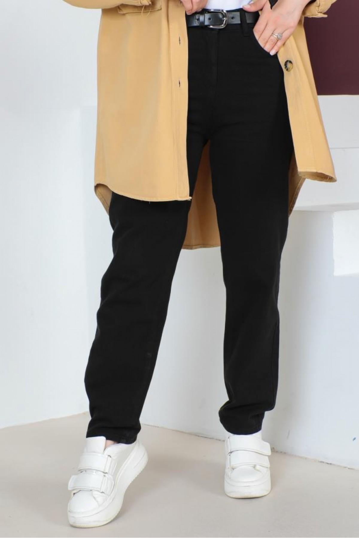 Kemerli Pantolon Siyah 27064 Kemerli Pantolon Siyah 27064