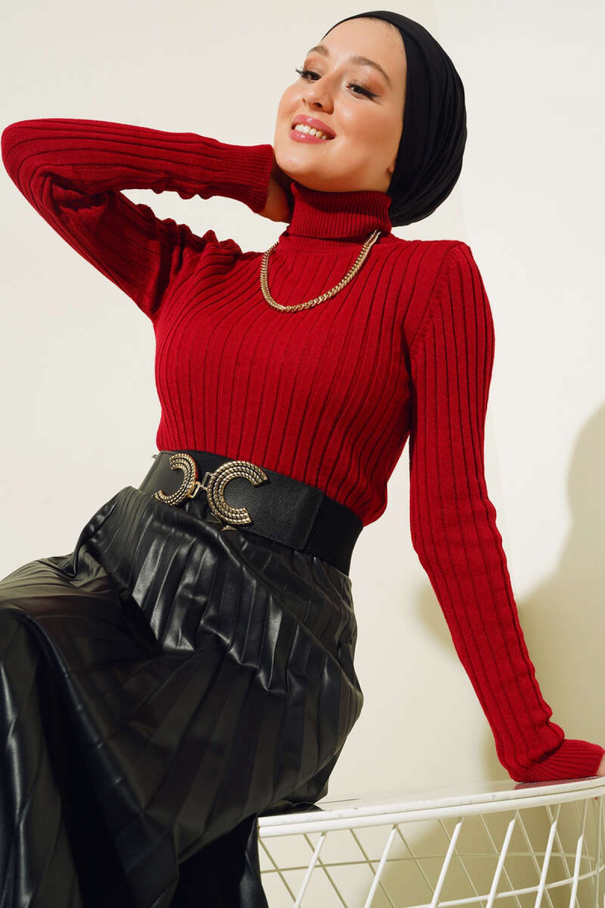 Balıkçı Yaka Triko Body Bordo 584 Balıkçı Yaka Triko Body Bordo 584