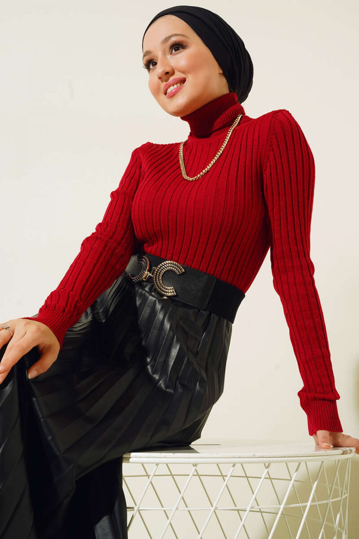 Balıkçı Yaka Triko Body Bordo 584 Balıkçı Yaka Triko Body Bordo 584