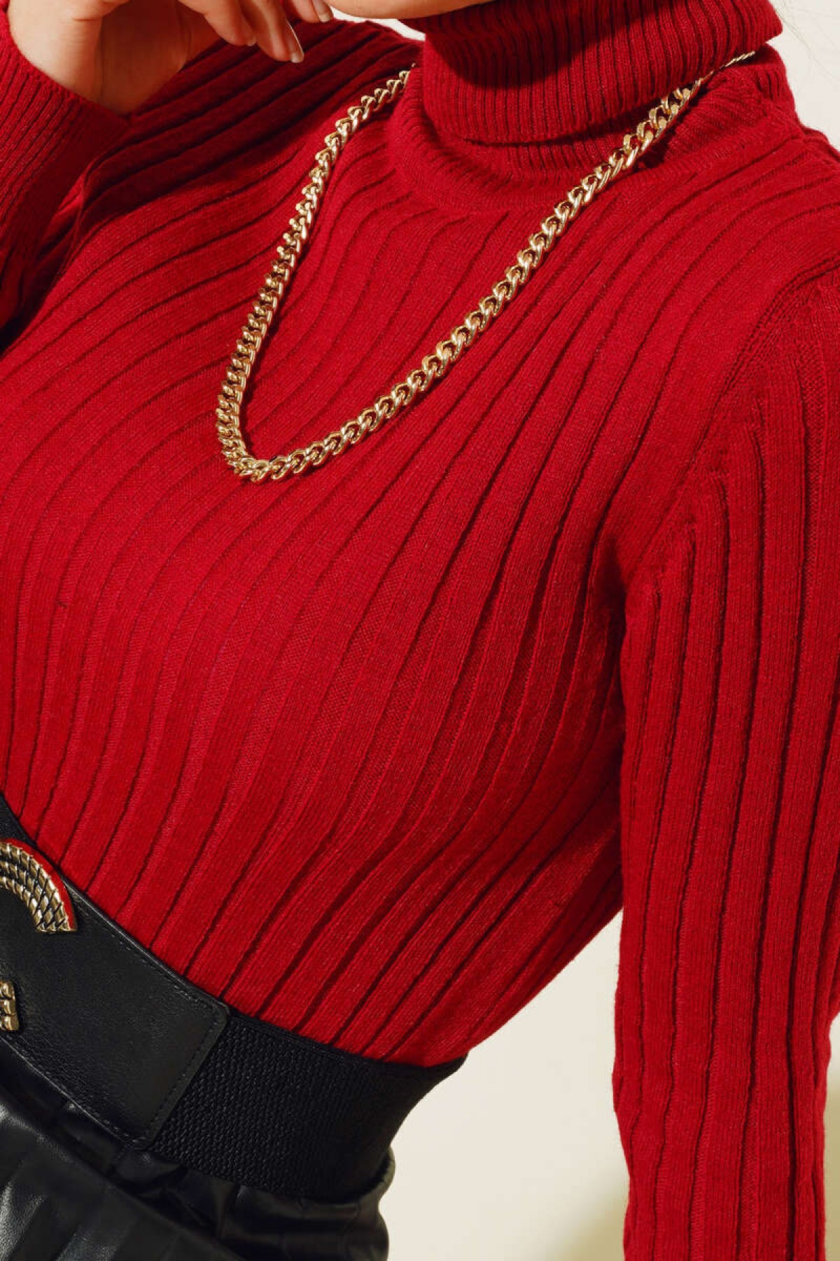 Balıkçı Yaka Triko Body Bordo 584 Balıkçı Yaka Triko Body Bordo 584