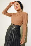 Balıkçı Yaka Triko Body Camel 584 Balıkçı Yaka Triko Body Camel 584