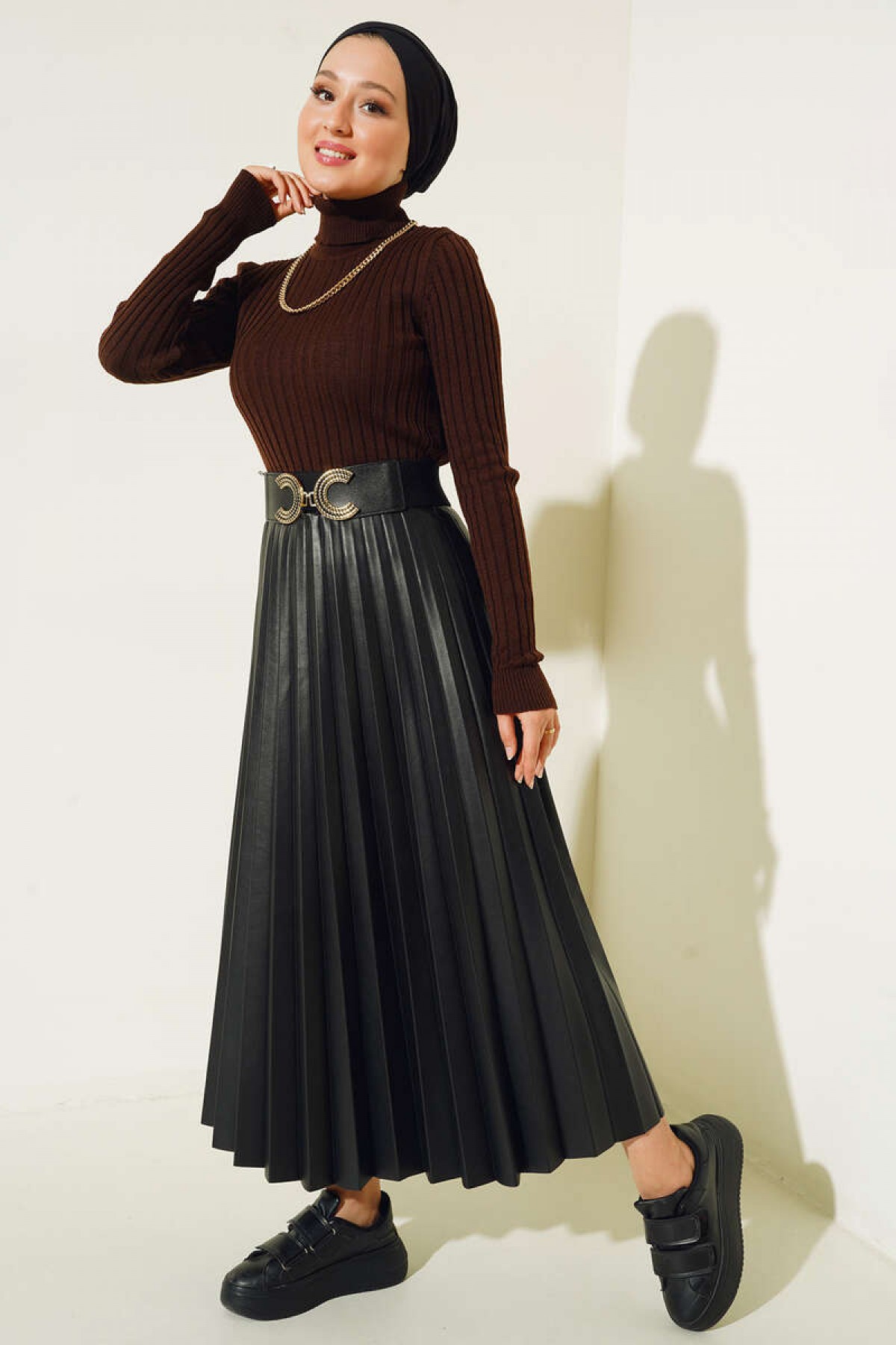 Balıkçı Yaka Triko Body Kahverengi 584 Balıkçı Yaka Triko Body Kahverengi 584