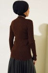 Balıkçı Yaka Triko Body Kahverengi 584 Balıkçı Yaka Triko Body Kahverengi 584