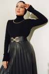 Balıkçı Yaka Triko Body Siyah 584 Balıkçı Yaka Triko Body Siyah 584