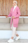 Desenli Triko Hırka Pembe 370 Desenli Triko Hırka Pembe 370