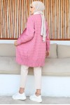 Desenli Triko Hırka Pembe 370 Desenli Triko Hırka Pembe 370