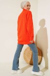 İnci Detalı Triko Tunik Oranj 5033 İnci Detalı Triko Tunik Oranj 5033