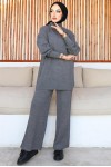 Fitilli Triko Takım Antrasit 6118 Fitilli Triko Takım Antrasit 6118