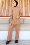  Fitilli Triko Takım Camel 6118
