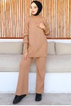  Fitilli Triko Takım Camel 6118