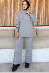 Fitilli Triko Takım Gri 6118 Fitilli Triko Takım Gri 6118
