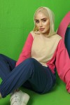 İki İplik Tesettür Takım Pembe 3405 İki İplik Tesettür Takım Pembe 3405