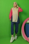 İki İplik Tesettür Takım Pembe 3405 İki İplik Tesettür Takım Pembe 3405