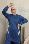 İki İplik Tesettür Takım İndigo 3401 İki İplik Tesettür Takım İndigo 3401