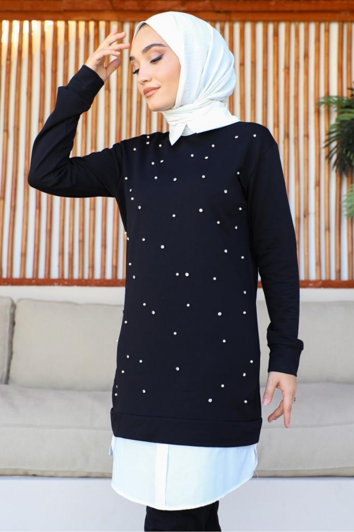 Gömlek Yaka İncili Takım Siyah 2224 Gömlek Yaka İncili Takım Siyah 2224