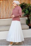 Kolları Düğmeli Balıkçı Yaka Bady Gül Kurusu 5001 Kolları Düğmeli Balıkçı Yaka Bady Gül Kurusu 5001