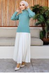 Kolları Düğmeli Balıkçı Yaka Bady Mint Yeşili 5001 Kolları Düğmeli Balıkçı Yaka Bady Mint Yeşili 5001