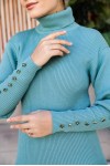 Kolları Düğmeli Balıkçı Yaka Bady Mint Yeşili 5001 Kolları Düğmeli Balıkçı Yaka Bady Mint Yeşili 5001
