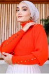 Kolları Düğmeli Balıkçı Yaka Bady Oranj 5001 Kolları Düğmeli Balıkçı Yaka Bady Oranj 5001
