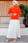 Kolları Düğmeli Balıkçı Yaka Bady Oranj 5001 Kolları Düğmeli Balıkçı Yaka Bady Oranj 5001