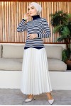 Çizgili Triko Bady Lacivert 5087 Çizgili Triko Bady Lacivert 5087